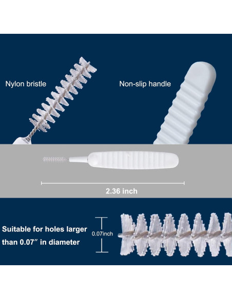 30 Cepillos de Limpieza Antitaponamiento Alnorte para Ducha