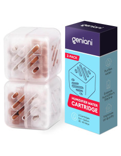 Cartuchos de Agua Geniani para Humidificador - Paquete de 2
