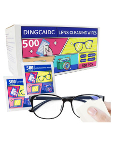 Toallitas para Lentes DingCai 500 Unidades Prehumedecidas