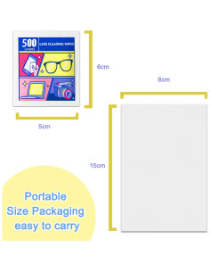 Toallitas para Lentes DingCai 500 Unidades Prehumedecidas 2