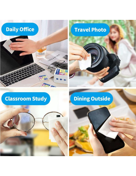 Toallitas Limpiadoras Herb 220 PCS para Gafas y Pantallas