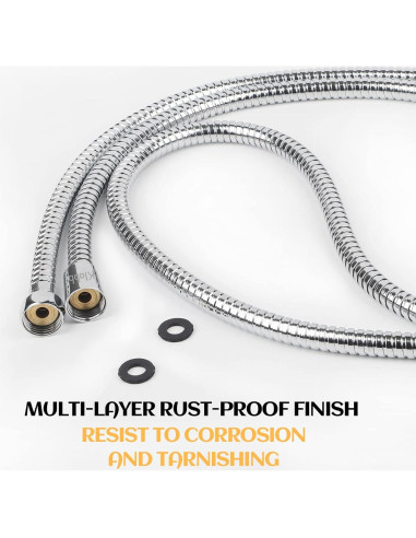 Manguera de Ducha Klabb 177.8 cm Acero Inoxidable Flexible