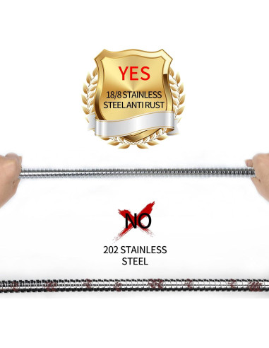 Manguera de Ducha Klabb 177.8 cm Acero Inoxidable Flexible