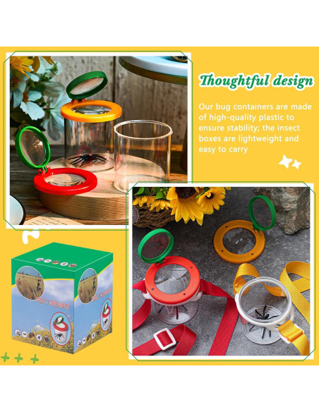 Caja de Insectos con Lupa Doble Aumento 2 Piezas Sonwyoung