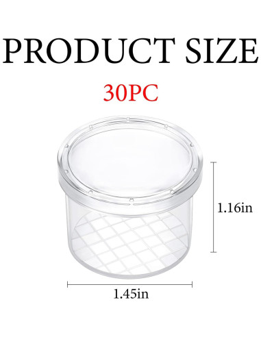 30 Contenedores de Insectos con Lupa YouHaozhai - 2.99 cm