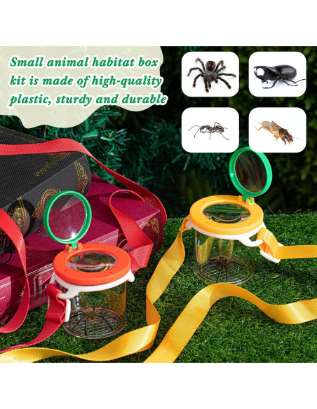Caja de Insectos con Lupa Doble Aumento 2 Piezas Sonwyoung