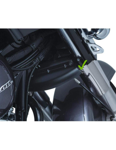 Deflector de Viento Inferior Triple Árbol AUFER Negro 2014-2023