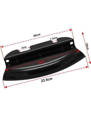 Deflector de Viento Inferior Triple Árbol AUFER Negro 2014-2023