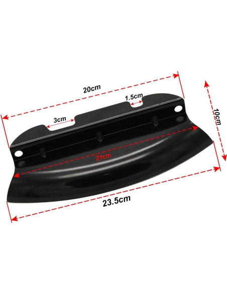 Deflector de Viento Inferior Triple Árbol AUFER Negro 2014-2023 Deflector de Viento Inferior Triple Árbol AUFER Negro 2014-2023