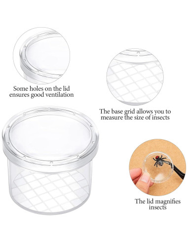 30 Contenedores de Insectos con Lupa YouHaozhai - 2.99 cm