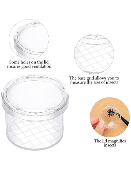 30 Contenedores de Insectos con Lupa YouHaozhai - 2.99 cm