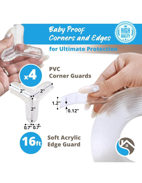 Protectores de Esquinas y Bordes para Bebés Komfortology 4.88m