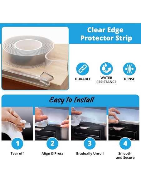 Protectores de Esquinas y Bordes para Bebés Komfortology 4.88m