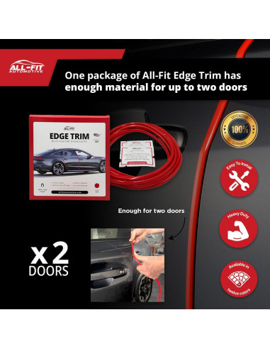 Protector de Bisel de Puerta All-Fit 3.05 m Transparente Universal