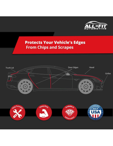 Protector de Bisel de Puerta All-Fit 3.05 m Transparente Universal