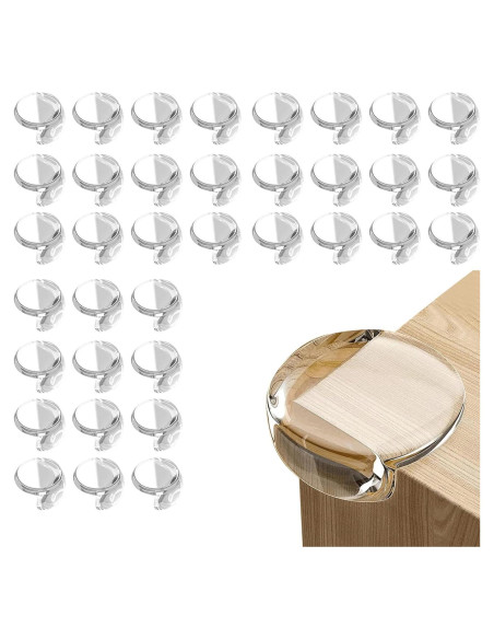 36 Protectores de Esquinas Transparentes Osareny para Bebés