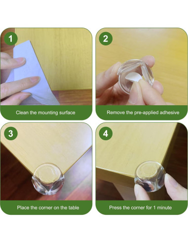 36 Protectores de Esquinas Transparentes Osareny para Bebés