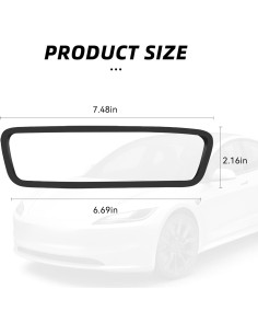 Marco Protector Espejo Retrovisor Tioollev Negro 19x5.5cm 2