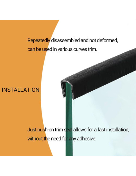 Banda de Bisel de Goma PACIXU 6.1m para Bordes de 1.27cm