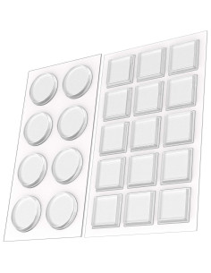 Bumpers Adhesivos Transparentes GorillaGrit 23 Piezas 1" 2