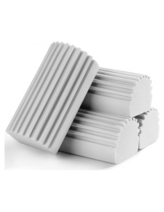 Esponja de limpieza húmeda Jeymei 4 piezas gris reutilizable