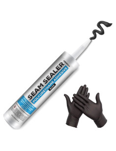 Kit Sellador de Costuras Automotriz Berkland 0.5kg Negro