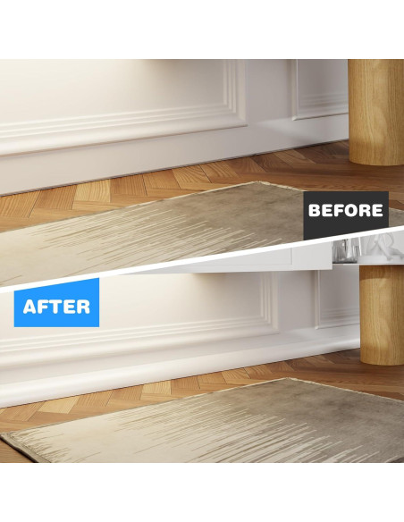 Moldura Flexible Autoadhesiva Ahua Walsong 99.06 cm Blanca Moldura Flexible Autoadhesiva Ahua Walsong 99.06 cm Blanca