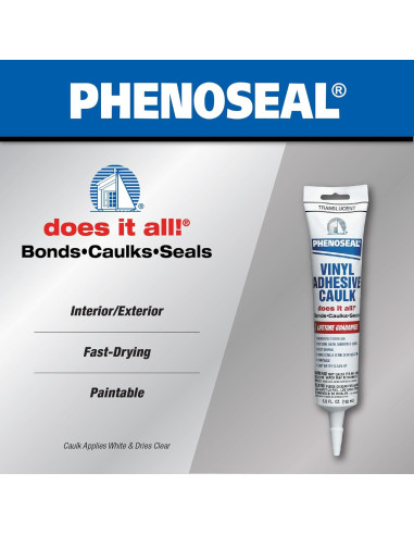 Adhesivo Caulk Vinilo Dap Phenoseal Translúcido 170g
