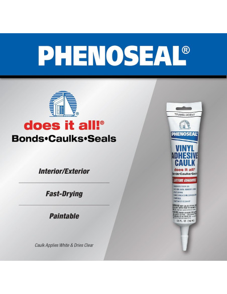 Adhesivo Caulk Vinilo Dap Phenoseal Translúcido 170g