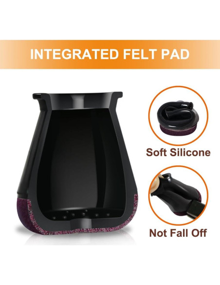 24 Protectores de Patas de Silla VIUME Silicona Ajuste 13-22.9mm