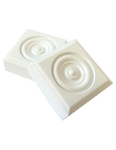 Roseta Clásica de Plástico 2 Piezas 6.99 cm Moldura de Minuto
