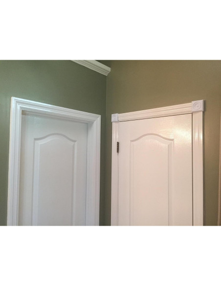 Roseta Clásica de Plástico 2 Piezas 6.99 cm Moldura de Minuto Roseta Clásica de Plástico 2 Piezas 6.99 cm Moldura de Minuto