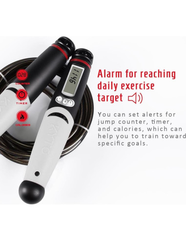 Cuerda de Salto Inteligente KYTO con Contador y Longitud Ajustable