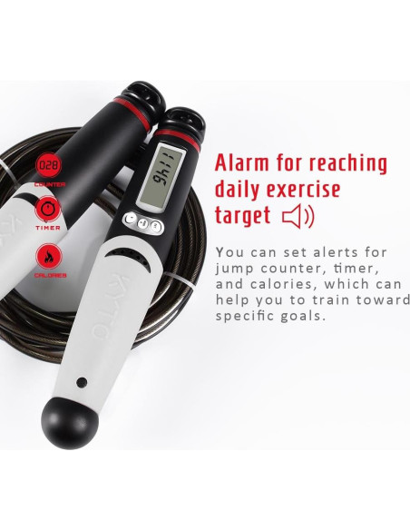 Cuerda de Salto Inteligente KYTO con Contador y Longitud Ajustable