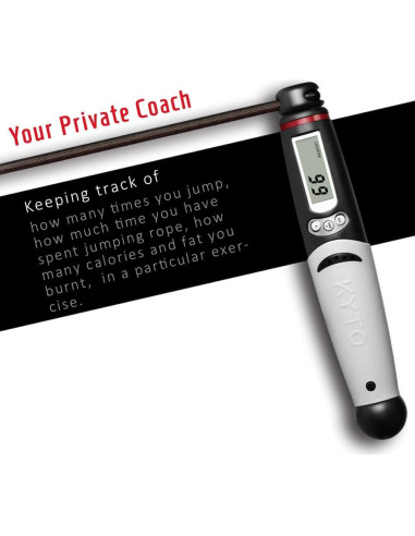 Cuerda de Salto Inteligente KYTO con Contador y Longitud Ajustable