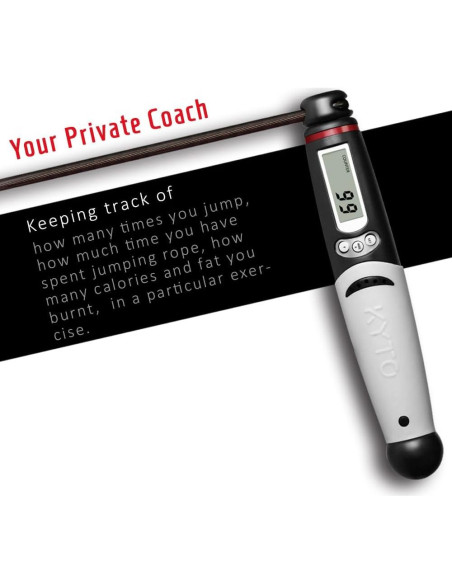 Cuerda de Salto Inteligente KYTO con Contador y Longitud Ajustable