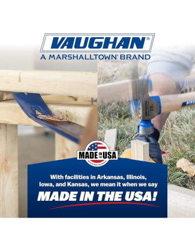 Hacha de Campamento VAUGHAN VN33220, Mango de Nogal 35.56 cm