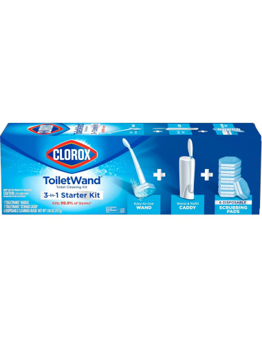 Kit de limpieza inodoro Clorox ToiletWand con 6 recargas