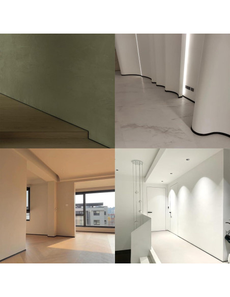 Moldura Flexible de Caucho Ynotus 150cm Blanco Autoadhesiva