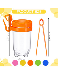 Kit de Observación de Insectos Baderke - 5 Botellas y 5 Pinzas 2