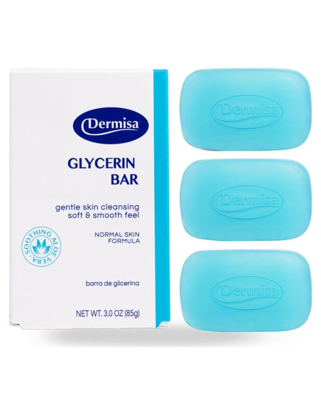 Barra de Glicerina Dermisa con Aloe Vera - 3 Piezas 85g