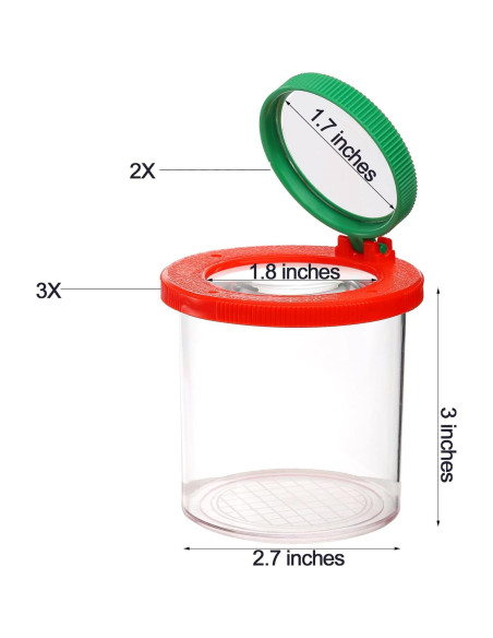 Set de 10 Visores de Insectos Coloch con Lupa 6X para Niños