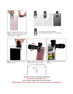 Kit de Lentes para Cámara de Teléfono Móvil Bostionye 11 en 1 2