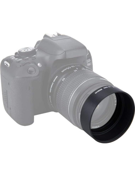 Parasol de Lente JJC 55mm Aluminio Anodizado para Nikon y Sony