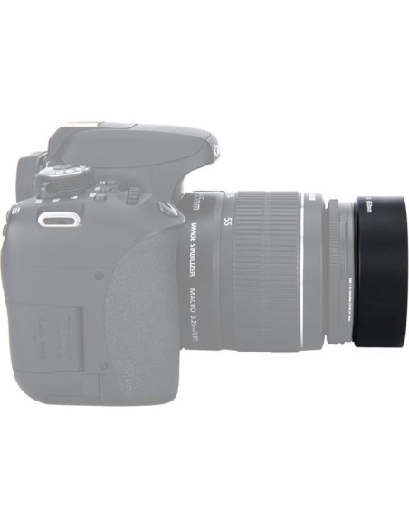 Parasol de Lente JJC 55mm Aluminio Anodizado para Nikon y Sony