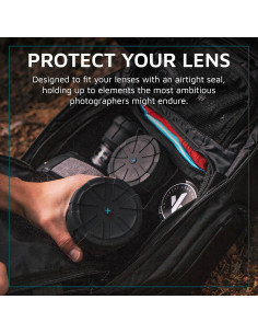 Tapa de Lente Universal KUVRD - Ajuste 60-120mm, Resistente 2