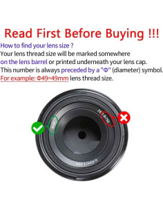 Cubierta de lente 49mm BTER para cámaras Sony E-Mount 2