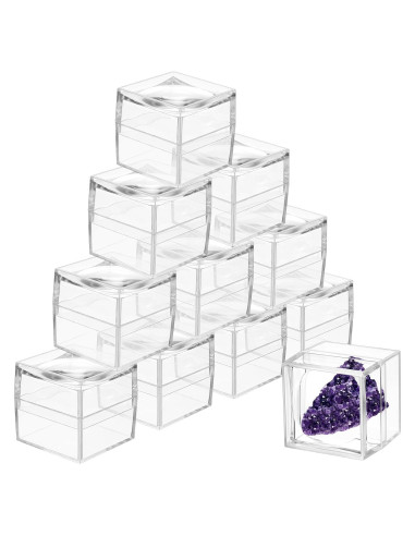 Paquete de 10 cajas de aumento 4x4 cm DoubleFill para colecciones