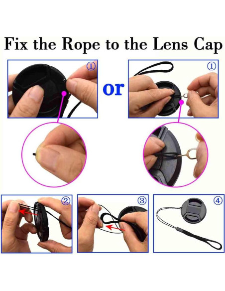 Cubierta de lente 49mm BTER para cámaras Sony E-Mount