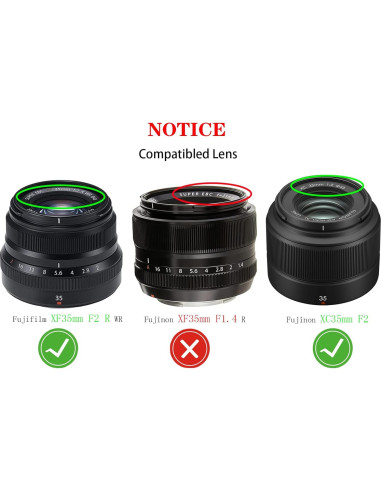 Cubierta de tapa de lente 43 mm Huipuxiang para Fujifilm